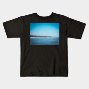 Oceanside California View of City from Pier V2 Kids T-Shirt